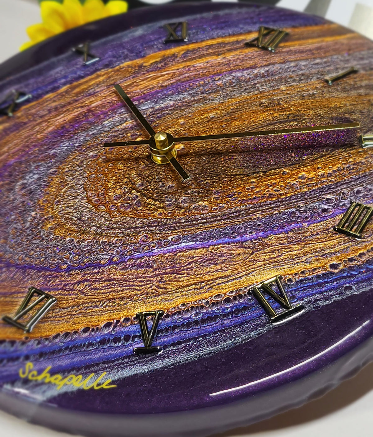 Epoxy Resin Wall Clock Regular (ab1799)
