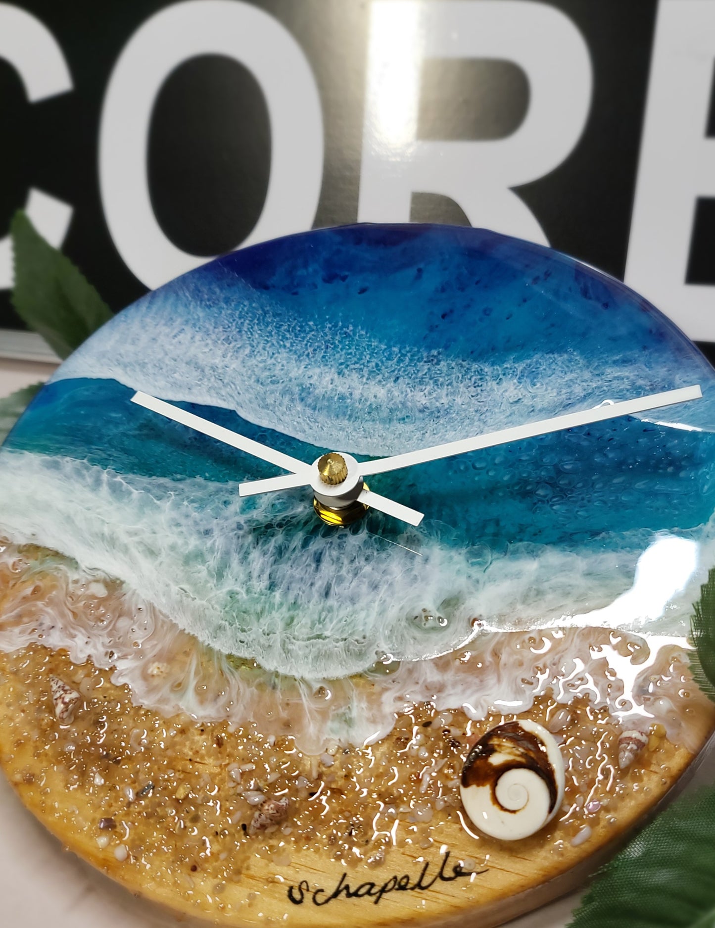 Epoxy Resin Wall Clock Small (ab1768)