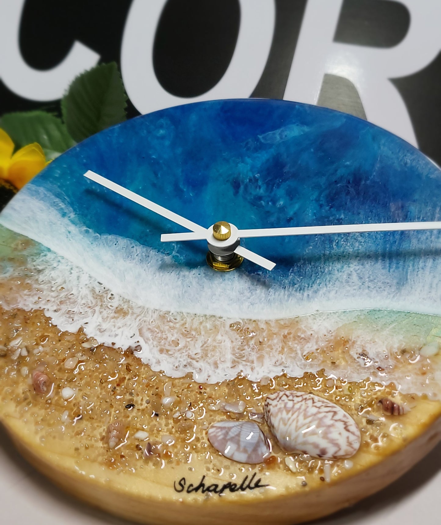 Epoxy Resin Wall Clock Small (ab1735)