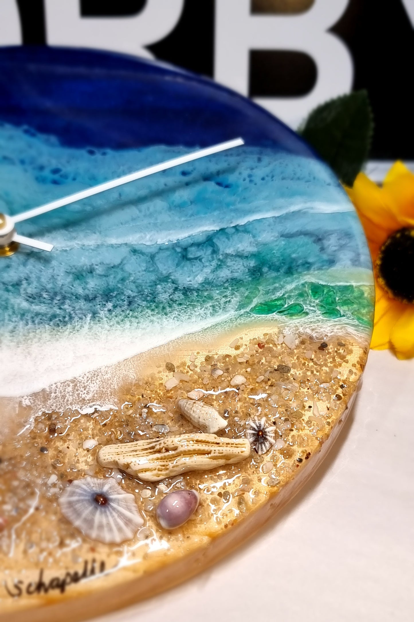 Epoxy Resin Wall Clock Regular (ab1632)