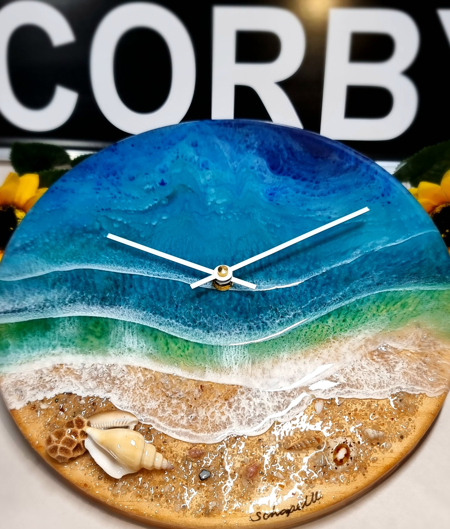Epoxy Resin Wall Clock Regular (ab1641)
