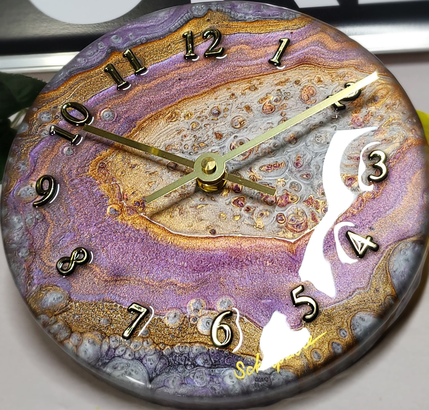 Epoxy Resin Wall Clock Small (ab1759)
