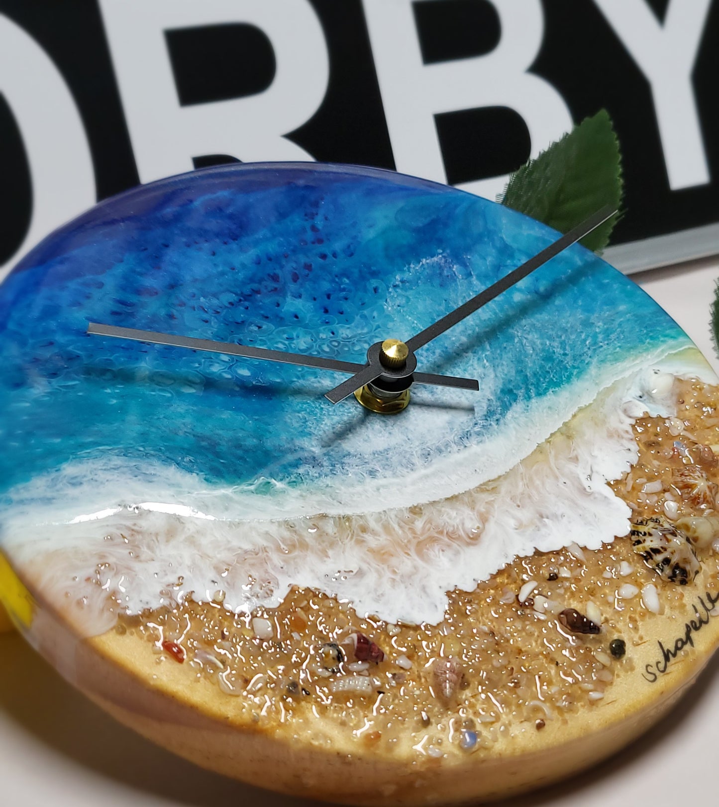 Epoxy Resin Wall Clock Small (ab1734)