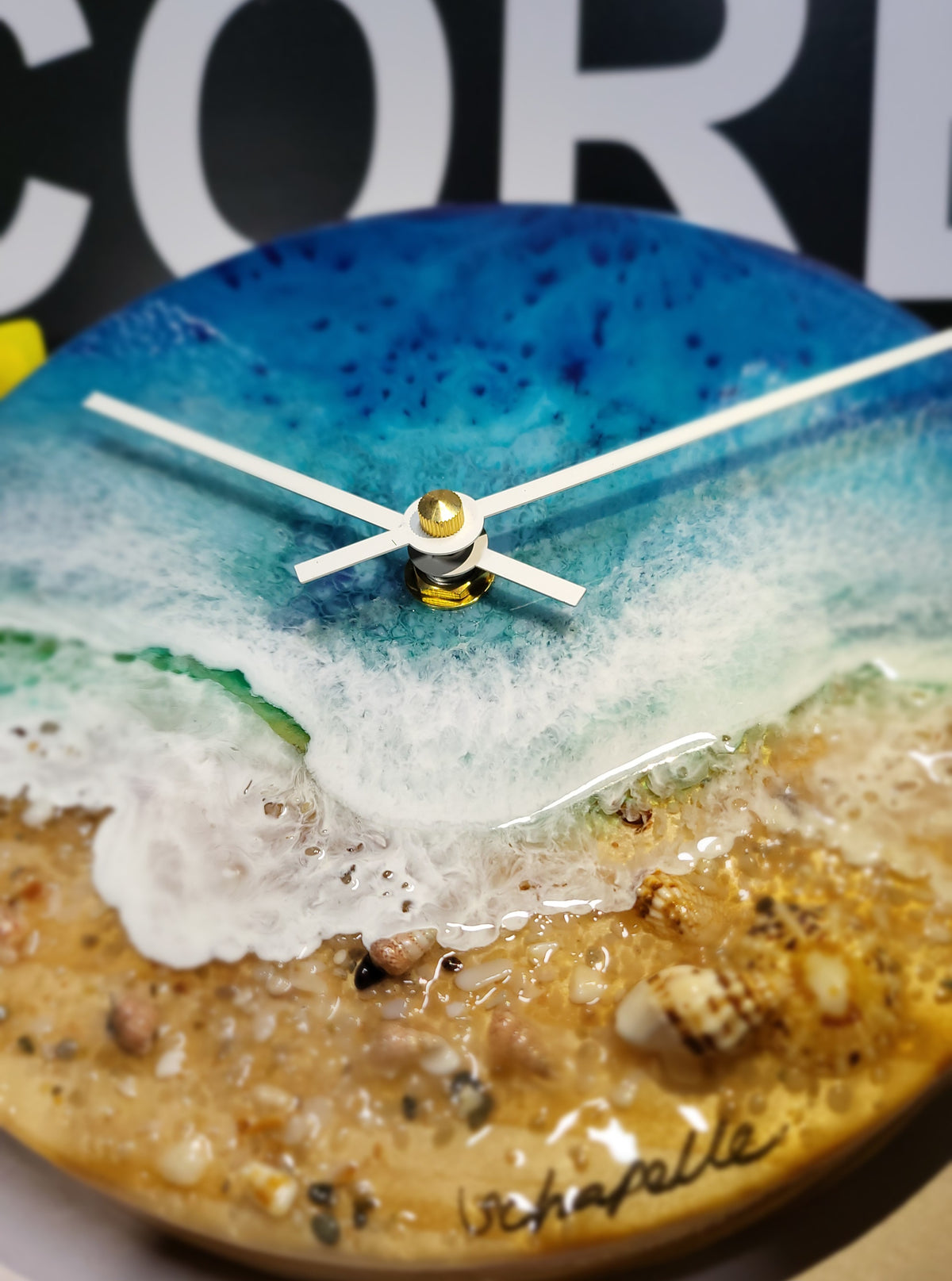 Epoxy Resin Wall Clock Small (ab1785)